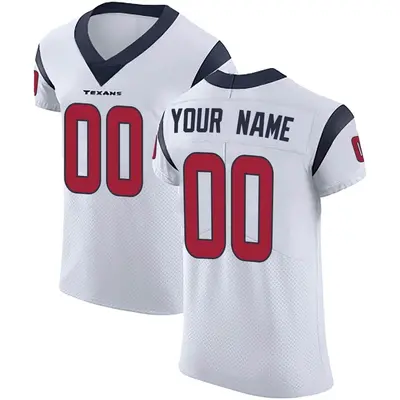 Personalized Houston Texans Jersey Team Big Logo Limited Vapor Untouchable  White Men's